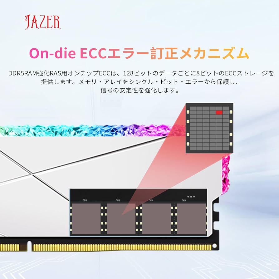 Amazon.co.jp: JAZER DDR5 32GB 6000MHz デスクトップPC用メモリ